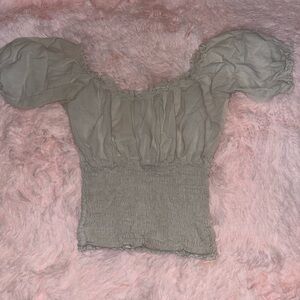 Women's Puff Sleeve Smocked Top